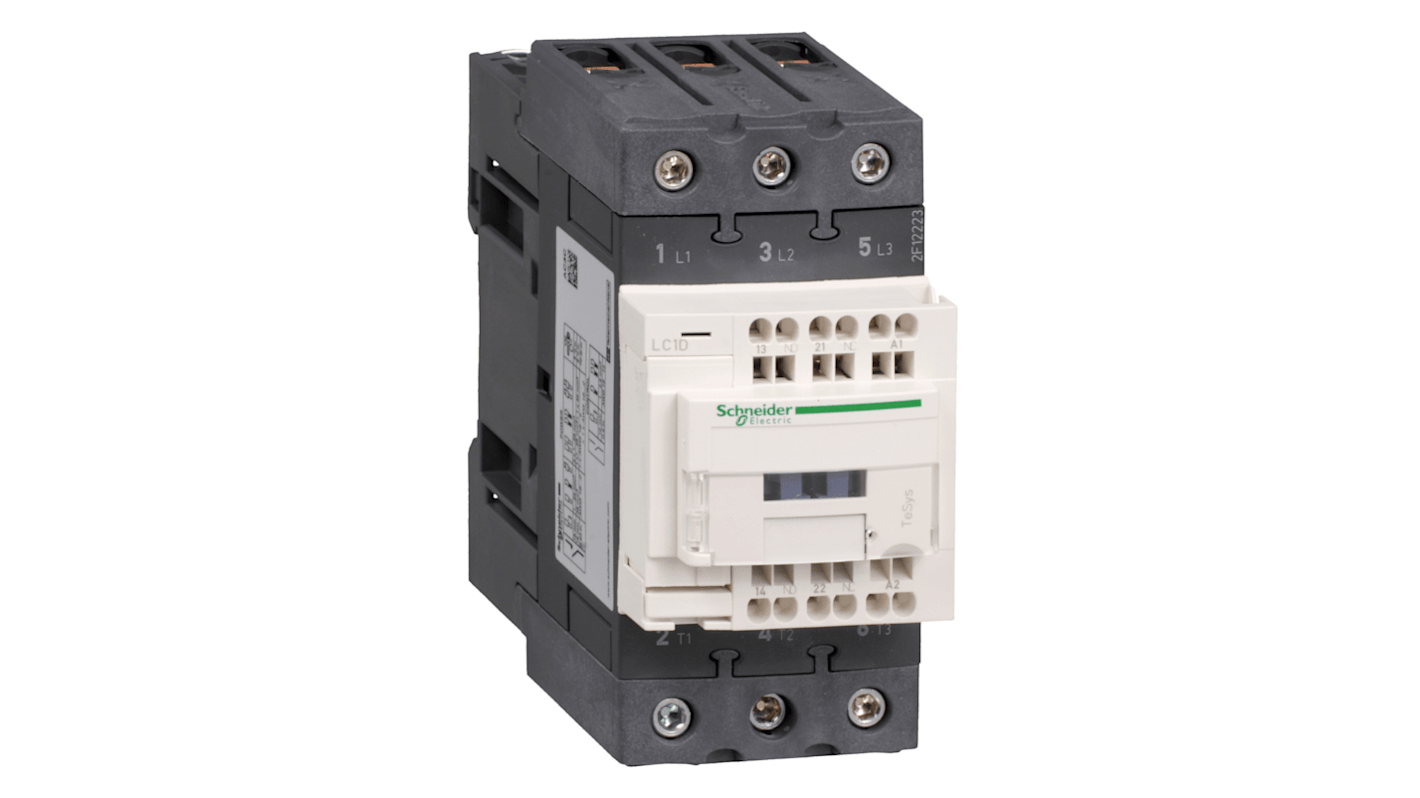 Schneider Electric TeSys D LC1D Leistungsschütz / 230 V ac Spule, 3 -polig 3 Schließer / 40 A