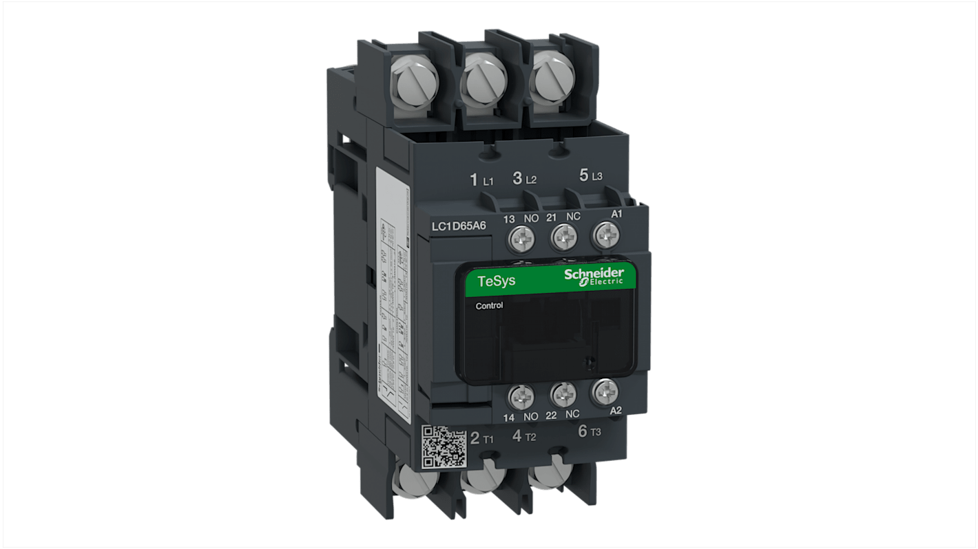 Schneider Electric LC1D Series Contactor, 240 V ac Coil, 3-Pole, 65 A, 3NO