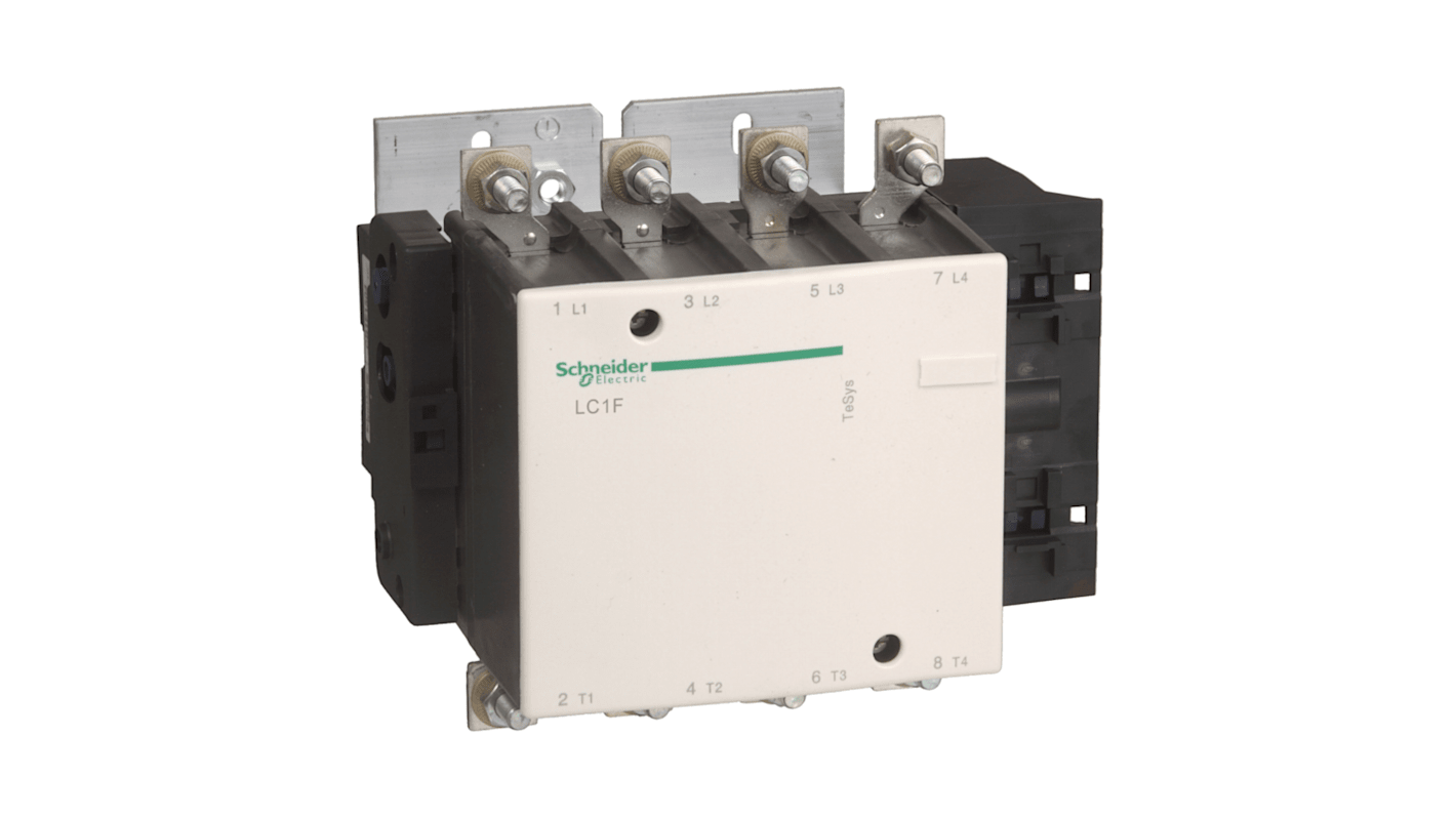 Contattore Schneider Electric, serie LC1F, 4 poli, 4NO, bobina 24 V c.c.