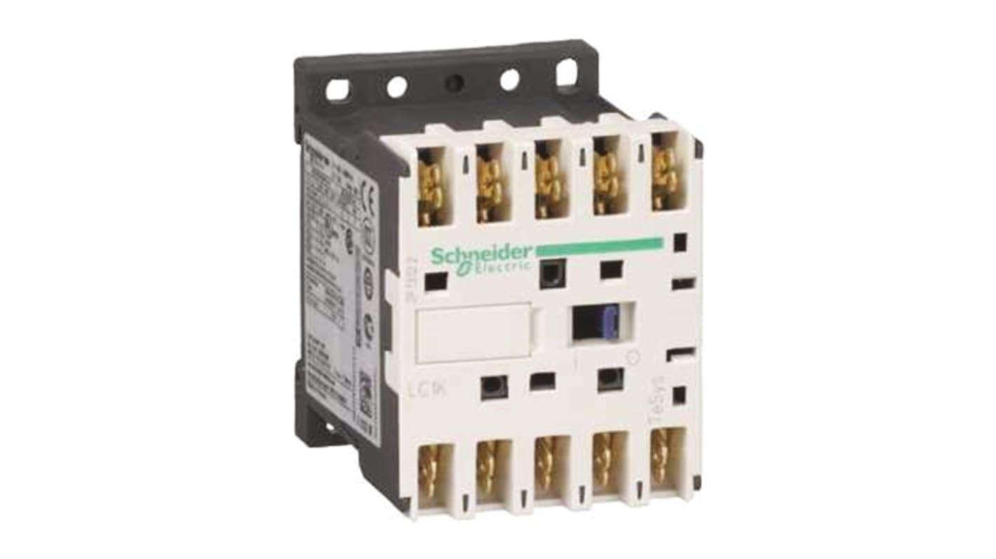 Schneider Electric LC1K Series Contactor, 24 V ac Coil, 3-Pole, 6 A, 3 kW, 3NO