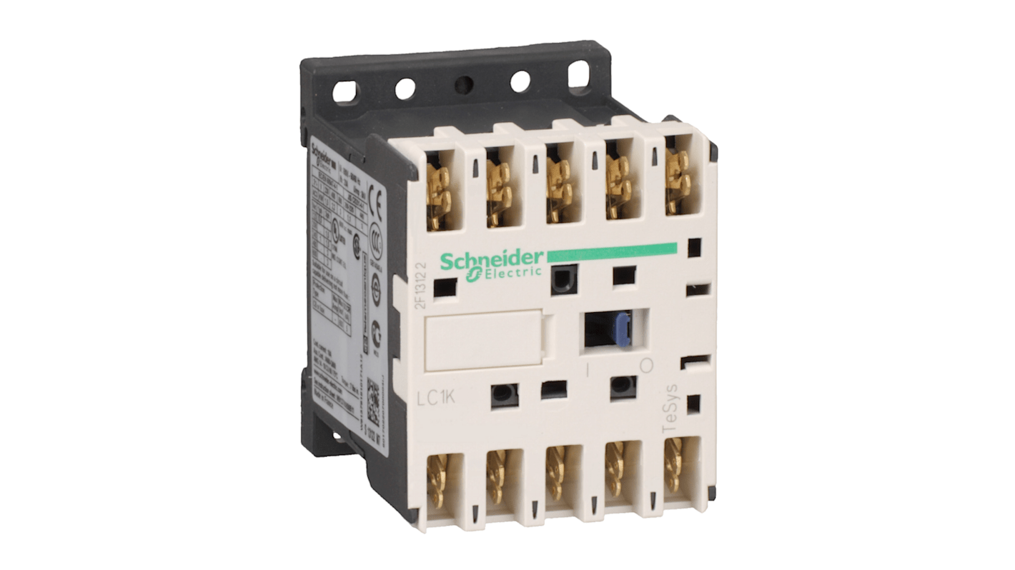 Schneider Electric TeSys K LC1K Leistungsschütz / 230 V ac Spule, 4 -polig 2 Schließer + 2 Öffner, 690 V ac / 20 A