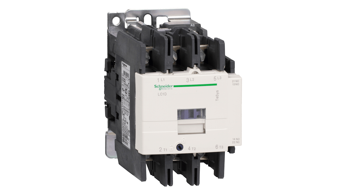 Contattore Schneider Electric, serie LC1D, 3 poli, 3 NO, 80 A, bobina 230 V c.a.