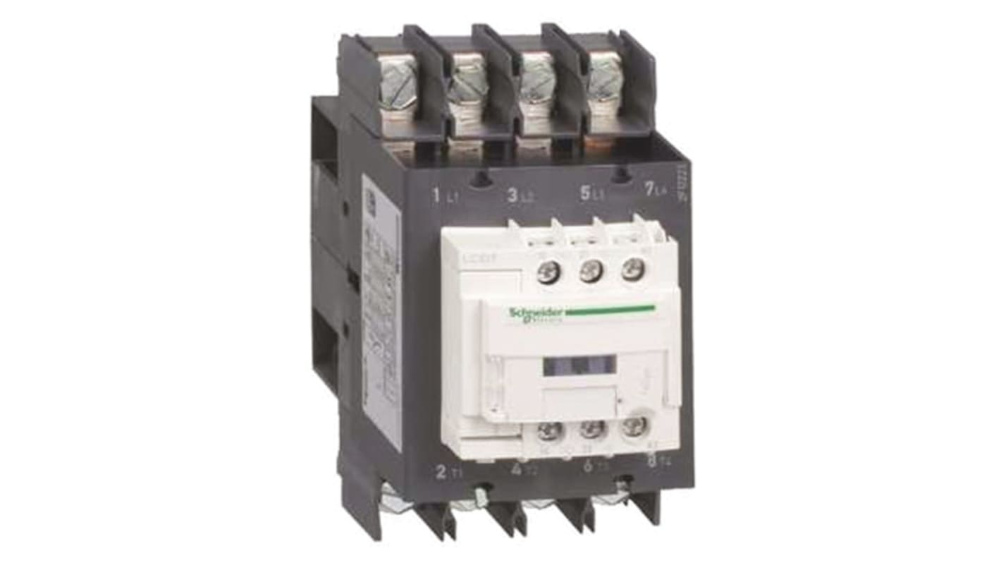 Schneider Electric LC1D Series Contactor, 115 V ac Coil, 4-Pole, 4NO