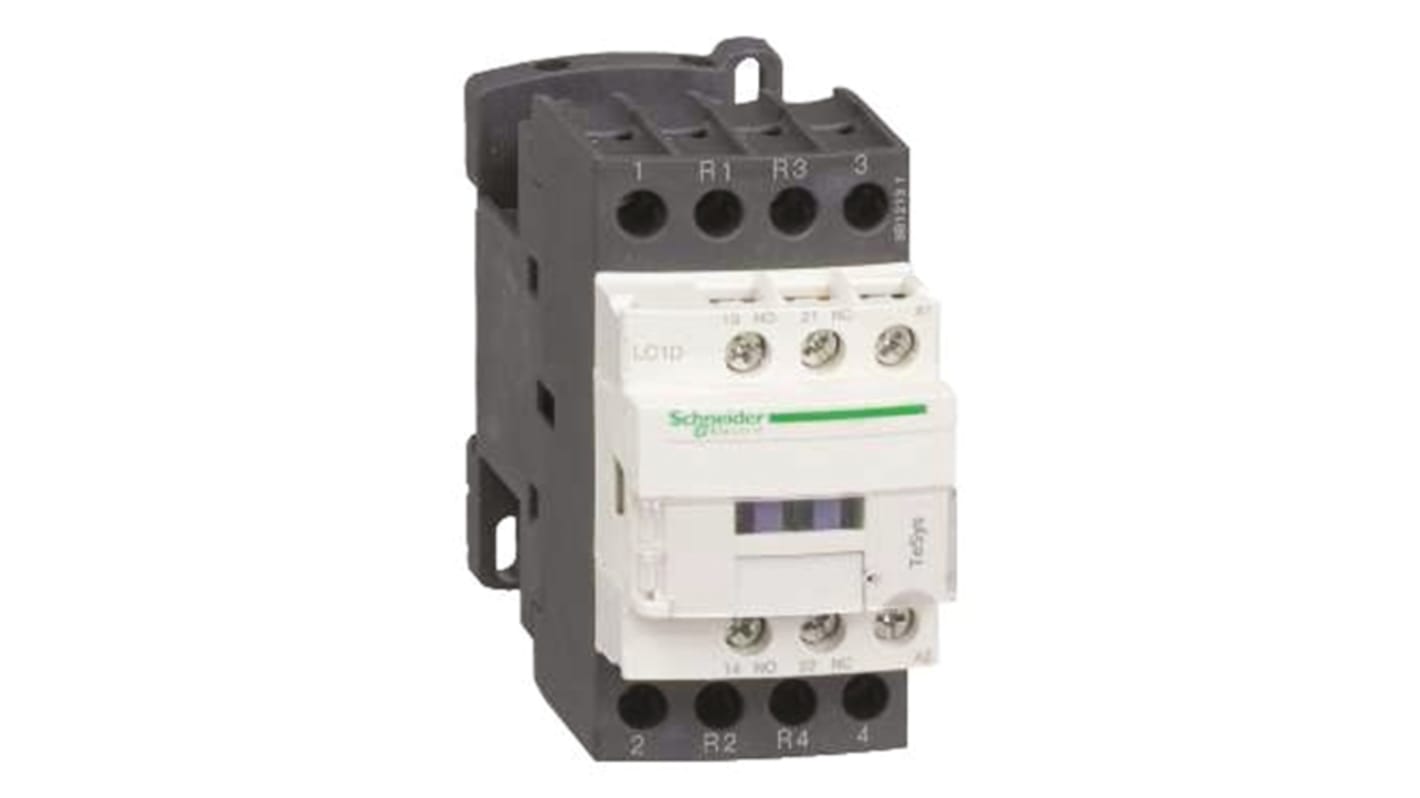 Schneider Electric LC1D Series Contactor, 24 V dc Coil, 4-Pole, 25 A, 2NO + 2NC, 300 V dc, 690 V ac