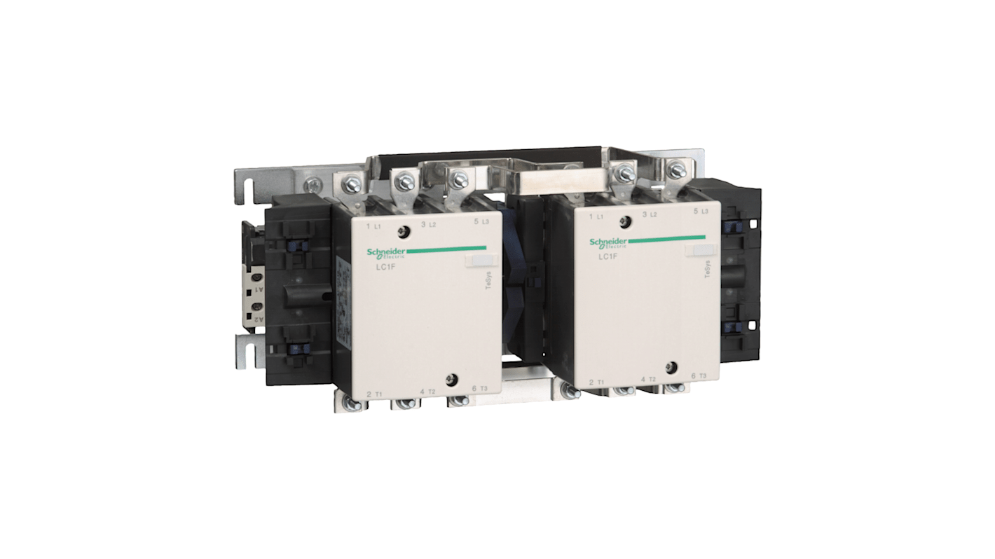 Contattore Reversibile Schneider Electric, serie LC2F, 3 poli, 200 A, 80 kW, bobina 230 V c.a.