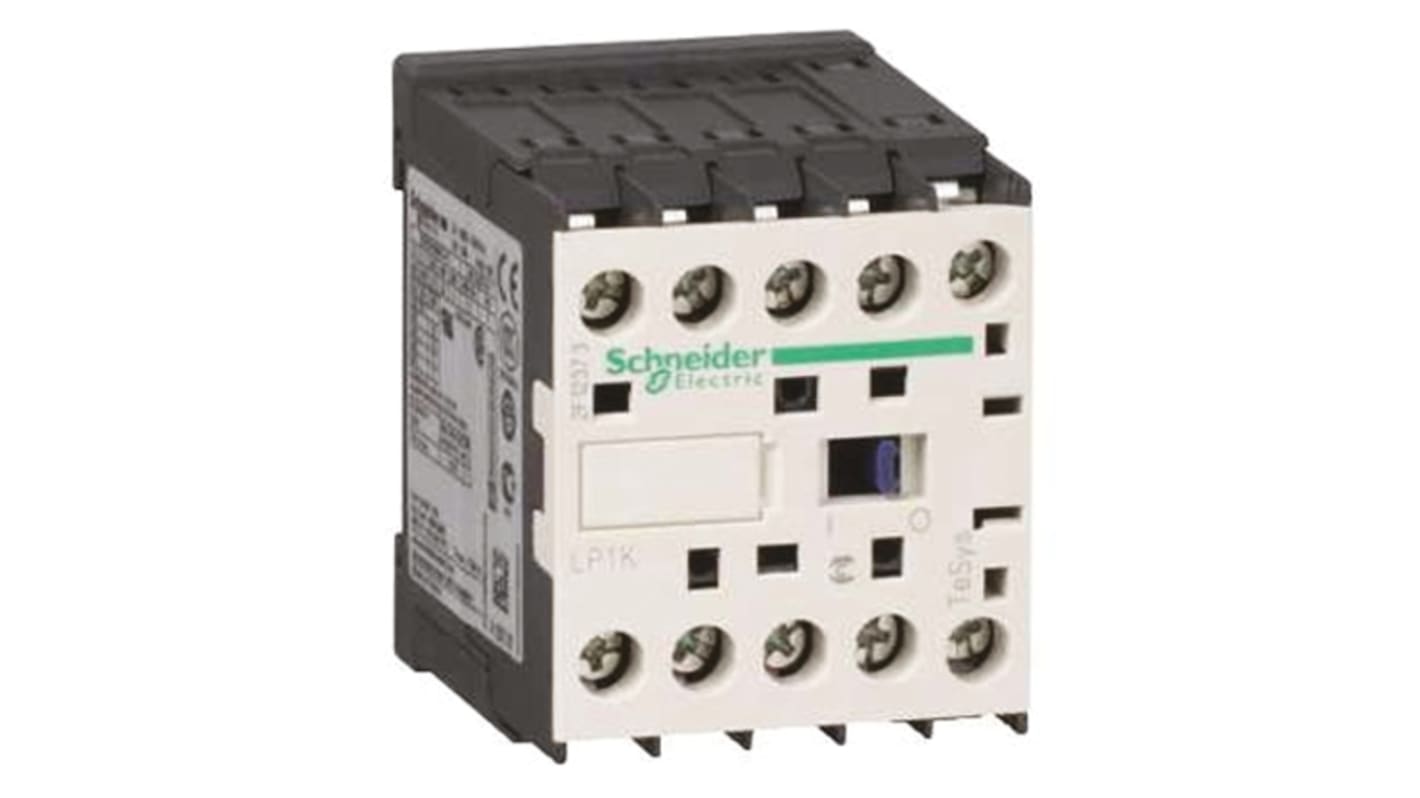 Schneider Electric LP1K Series Contactor, 12 V dc Coil, 3-Pole, 20 A, 4 kW, 3NO, 690 V ac