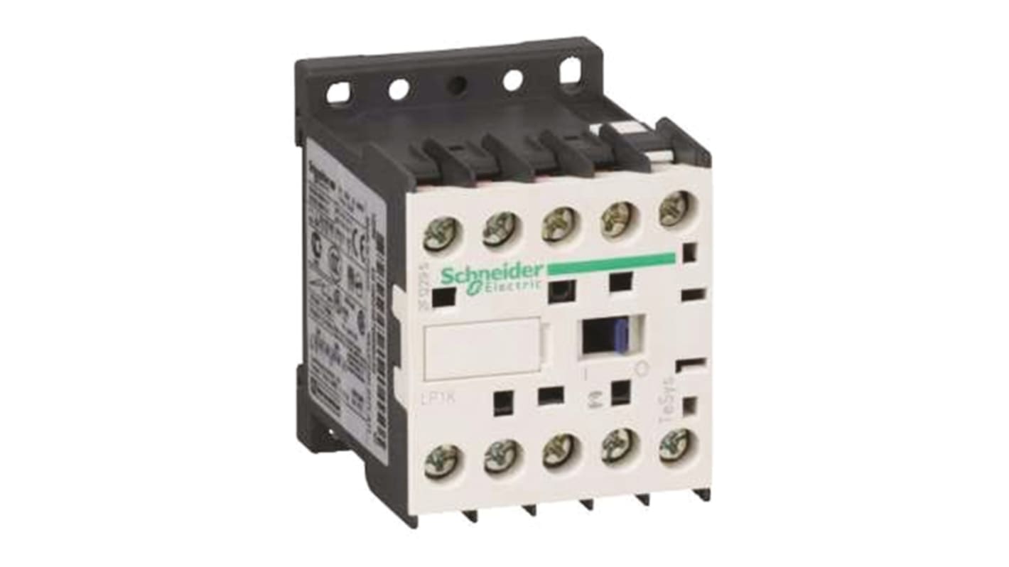 Schneider Electric LP1K Series Contactor, 12 V dc Coil, 3-Pole, 9 A, 4 kW, 3NO, 690 V ac