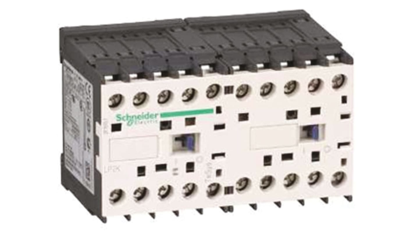 Contattore Reversibile Schneider Electric, serie LP2K, 3 poli, 3NO, 6 A, 3 kW, bobina 24 V c.c.