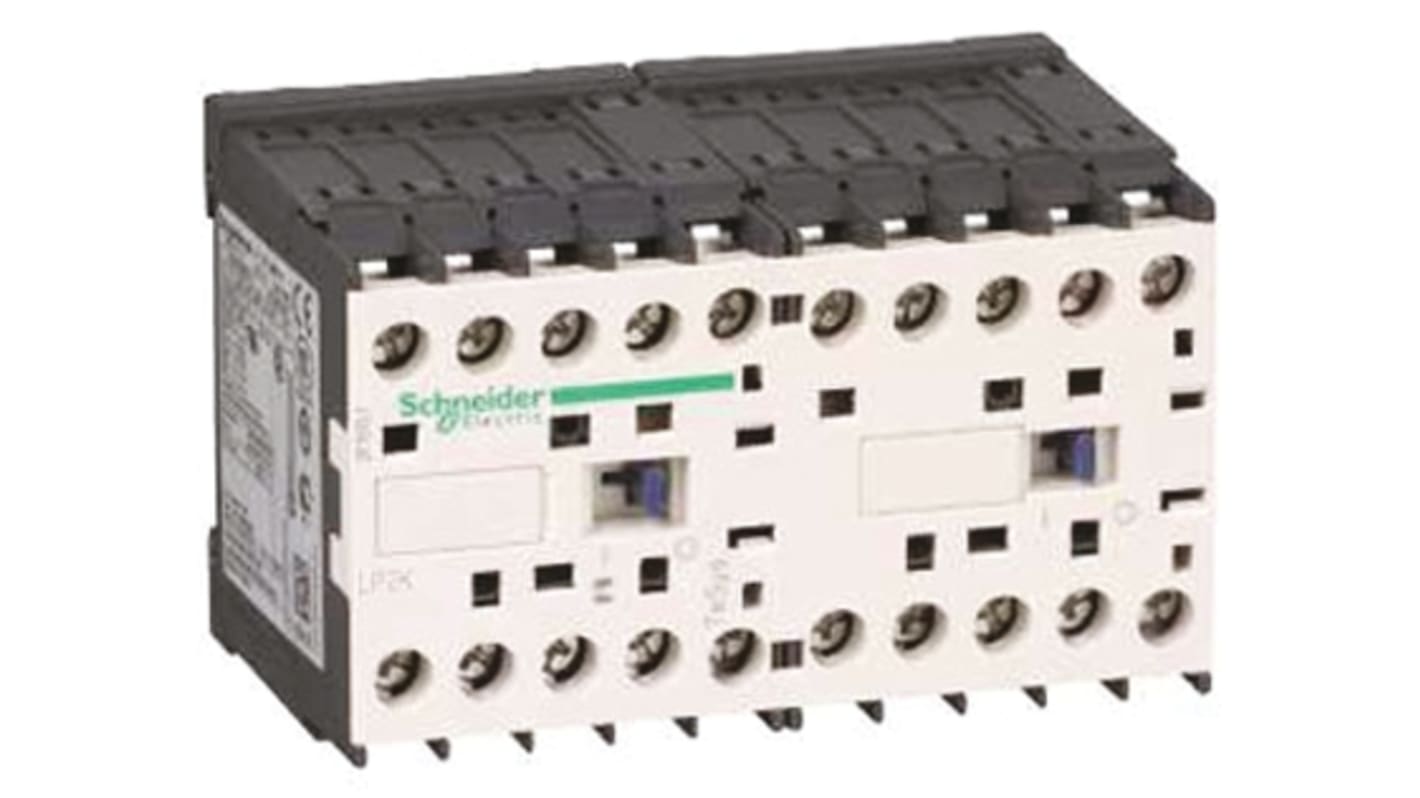 Schneider Electric LP2K Series Contactor, 24 V dc Coil, 3-Pole, 6 A, 3 kW, 690 V ac