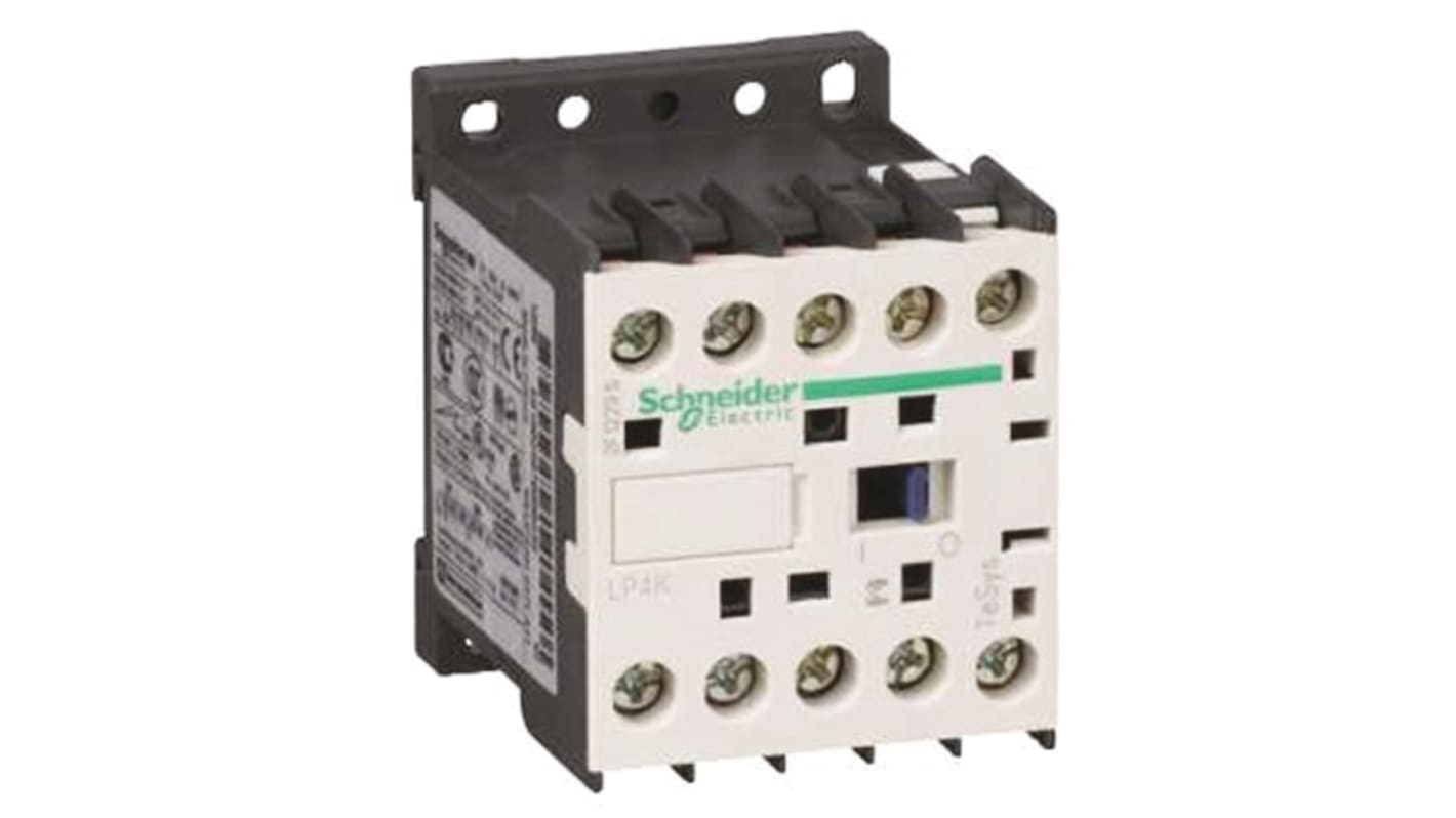 Schneider Electric LP4K Series Contactor, 12 V dc Coil, 4-Pole, 20 A, 2NO + 2NC, 690 V ac