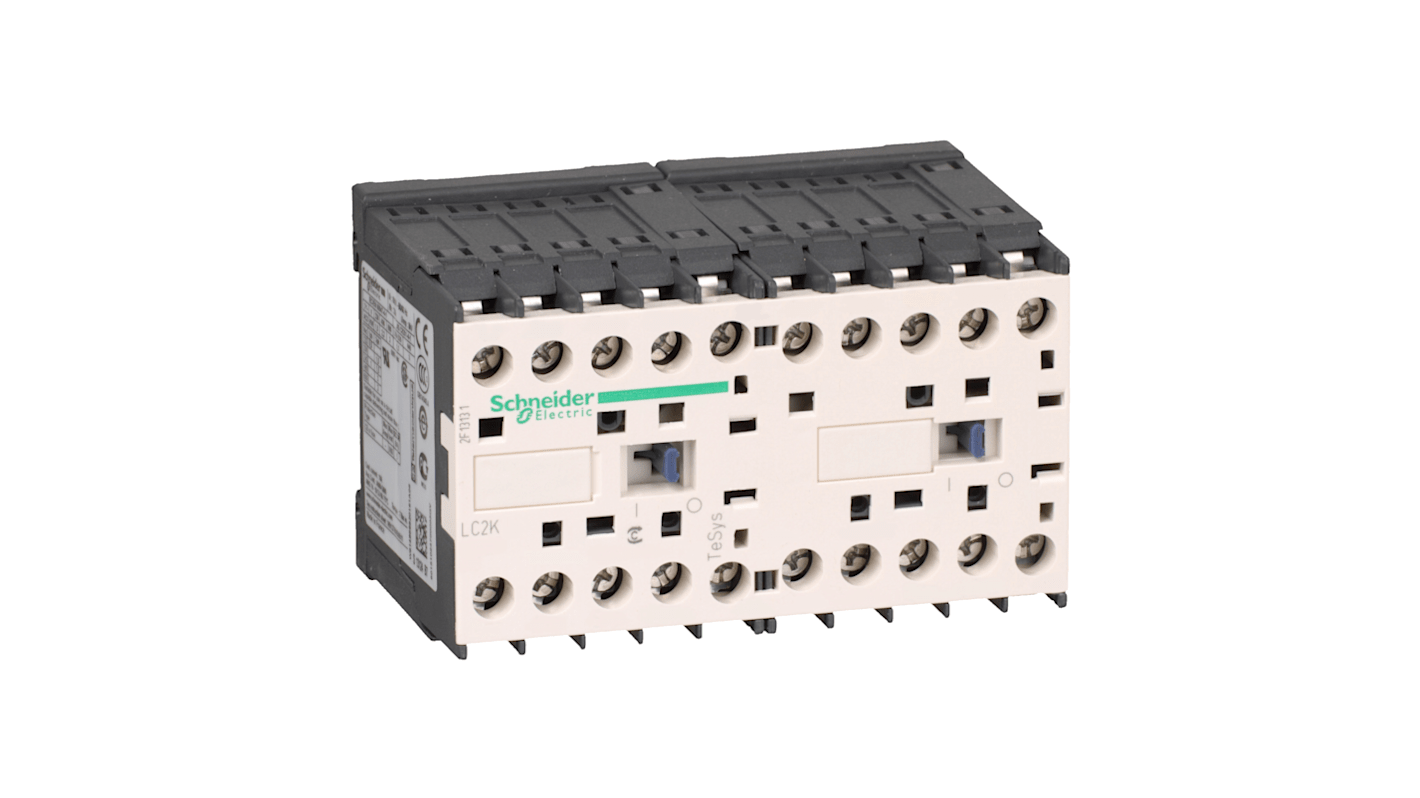 Schneider Electric TeSys K LC2K Leistungsschütz / 230 V ac Spule, 3 -polig 3 Schließer, 690 V ac / 6 A, Umkehrend