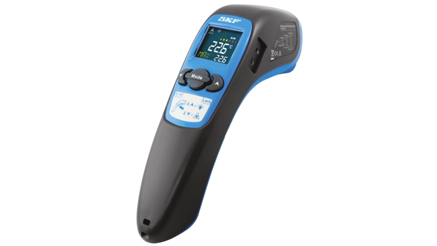 SKF TKTL 20 Infrared Thermometer, -60°C Min, +635°C Max, °C and °F Measurements