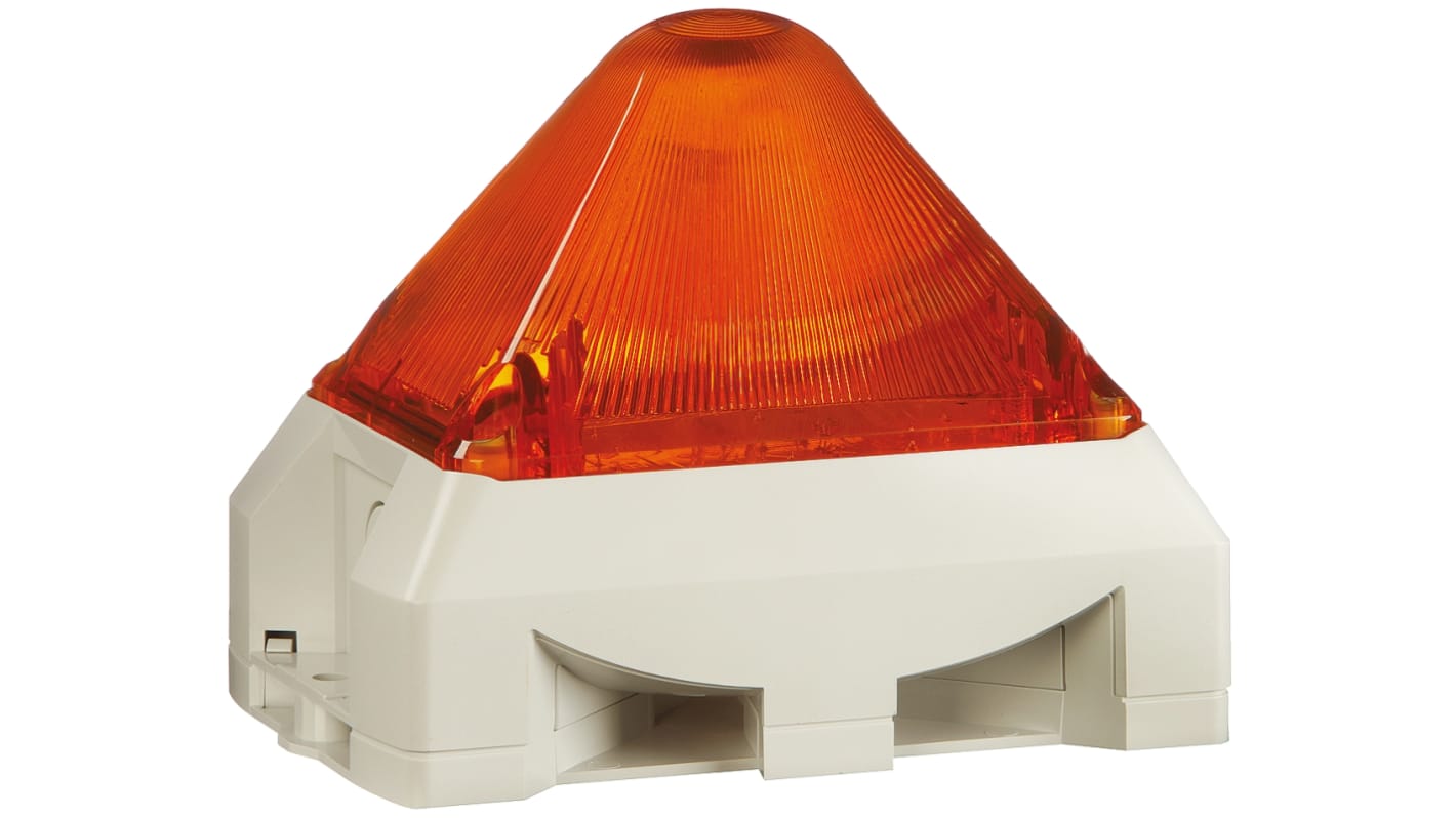 Pfannenberg PY X-MA-10 Series Amber Sounder Beacon, 230 V ac, Base Mount, 100dB at 1 Metre