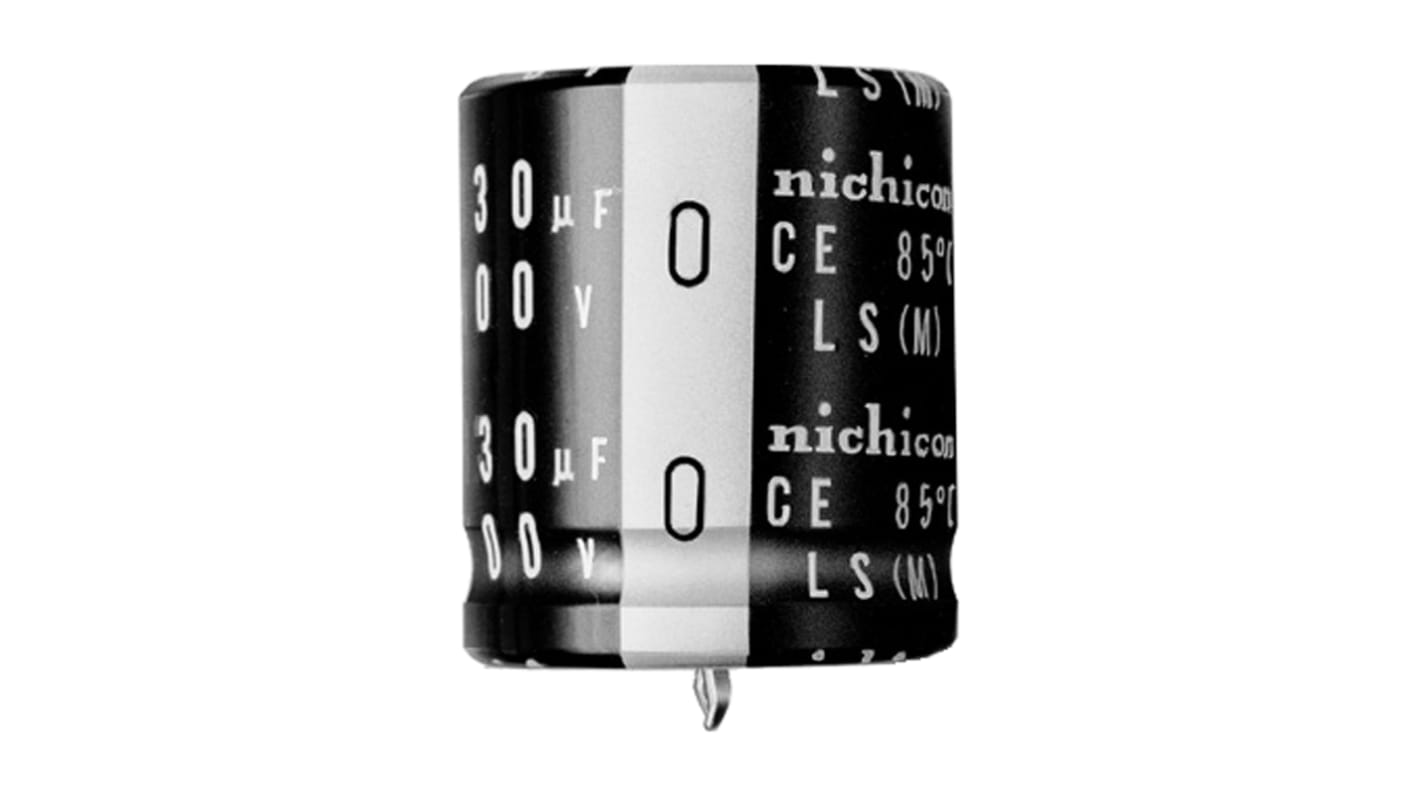 Nichicon LS Snap-In Aluminium-Elektrolyt Kondensator 1000μF ±20% / 250V dc, Ø 30mm x 40mm, +85°C