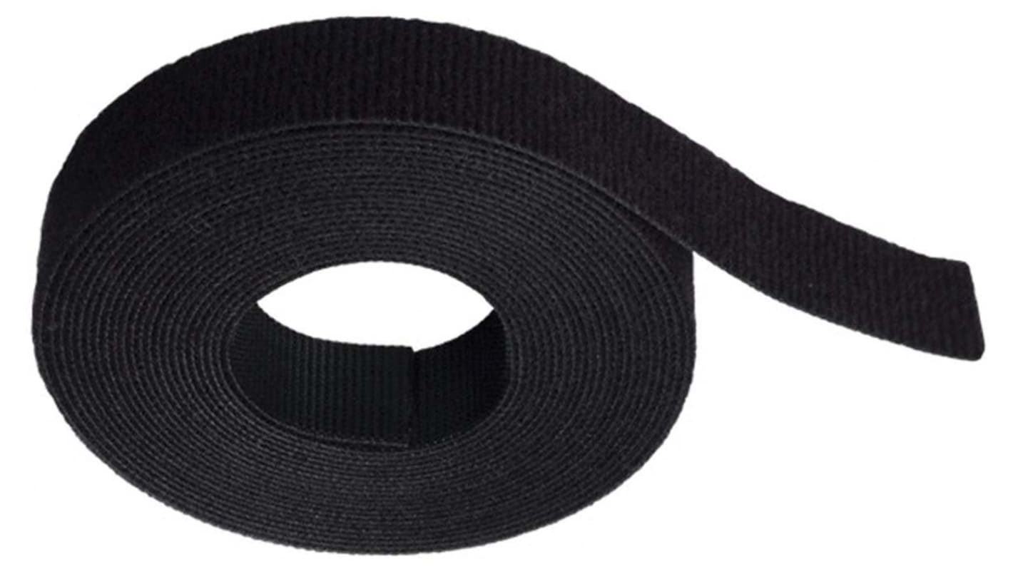 Panduit HLS Nylon (Ösen), Polyethylen (Haken) Klettverschlussband Schwarz 19,1 mm x 4.6m, 1 Stück