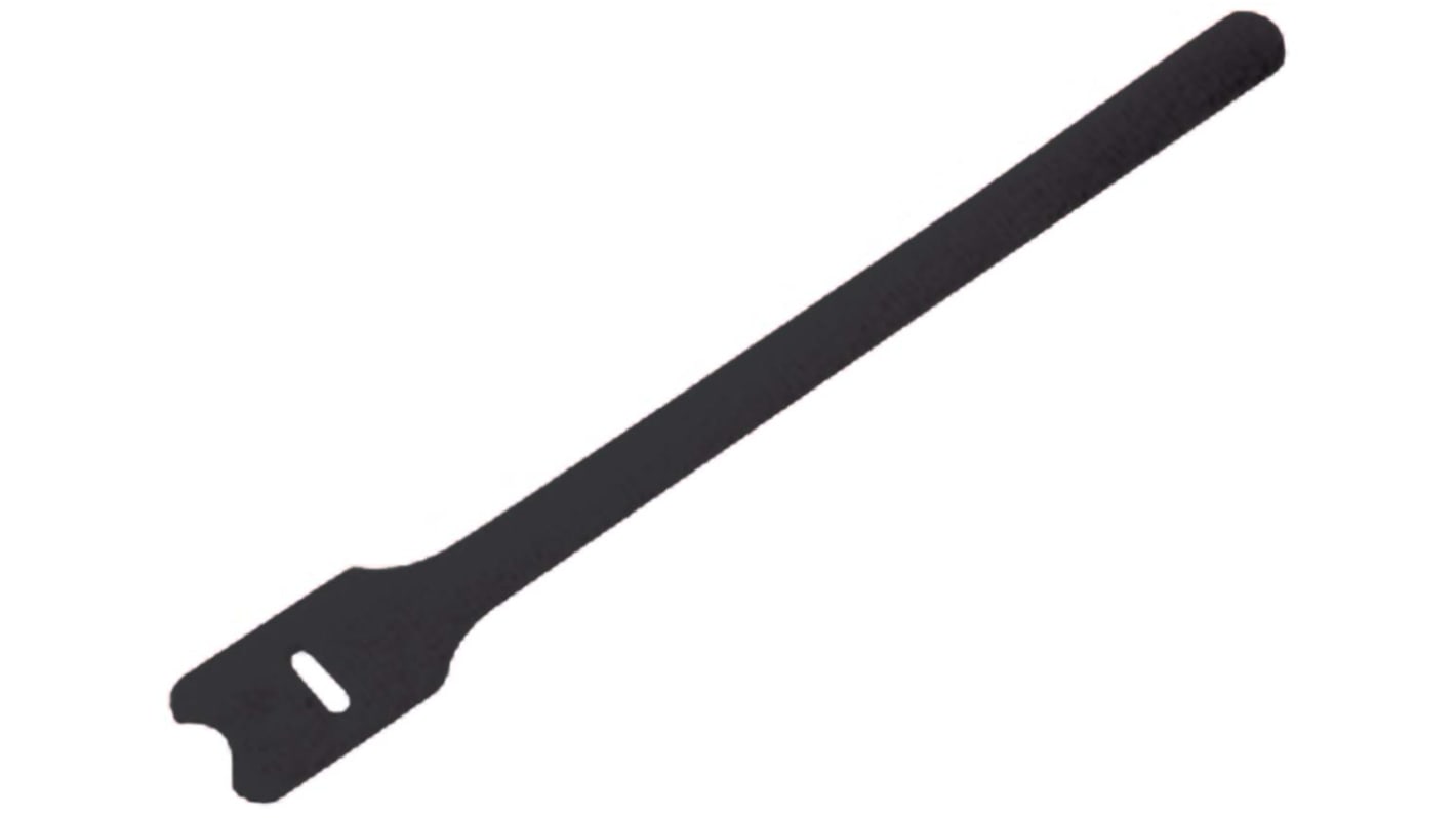 Panduit HLT Nylon (Ösen), Polyethylen (Haken) Klettkabelbinder Schwarz 12,7 mm x 203mm, 10 Stück