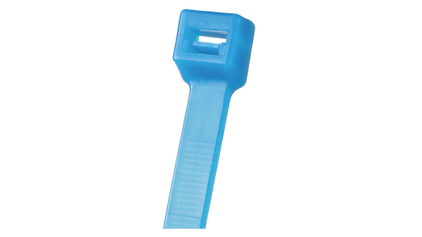 Panduit Cable Tie, Locking Cable Tie, 188mm x 4.8 mm, Blue Tefzel, Pk-100