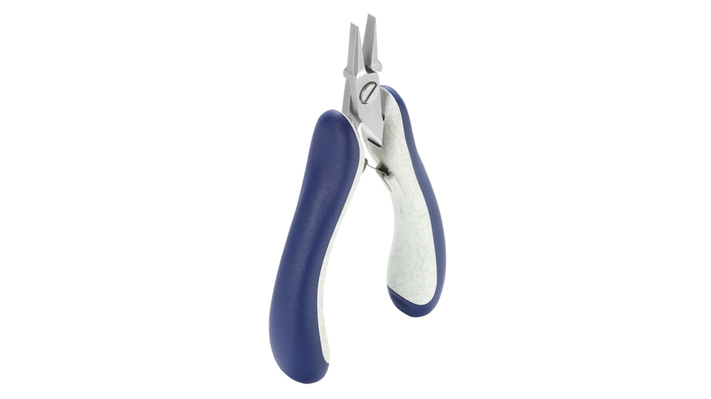 ideal-tek E6012 Electronics Pliers, Flat Nose Pliers, 135 mm Overall, Straight Tip, 20mm Jaw, ESD