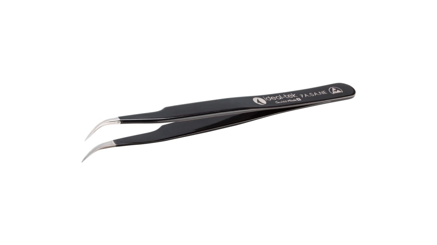 ideal-tek 115 mm, Stainless Steel, Strong, ESD Tweezers