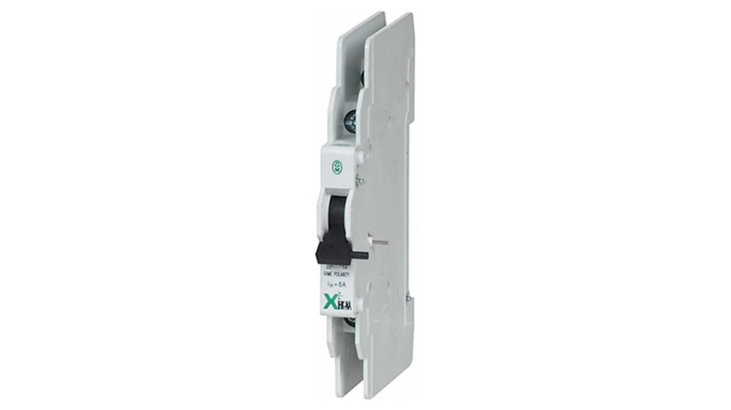 Eaton Auxiliary Contact, 2 Contact, 1NC + 1NO, DIN Rail Mount