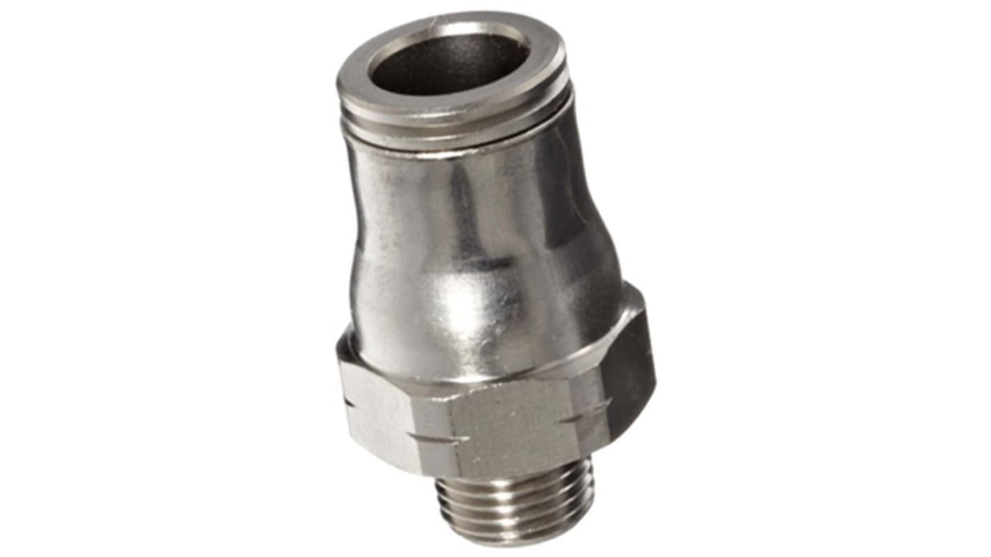 Legris LF3600 Series Straight Threaded Adaptor, R 1/2 Male to Push In 12 mm, Threaded-to-Tube Connection Style