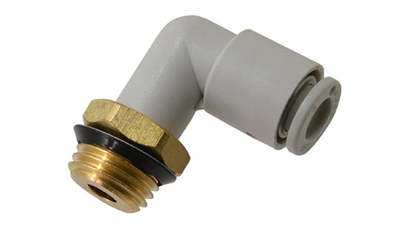 SMC KQ2 Series, R 1/4 to Push In 12 mm, Threaded-to-Tube Connection Style