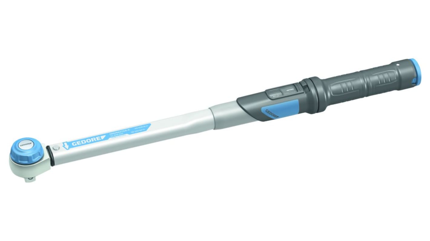2641240 Gedore Click Torque Wrench, 40 → 200Nm, 1/2 in Drive, Square