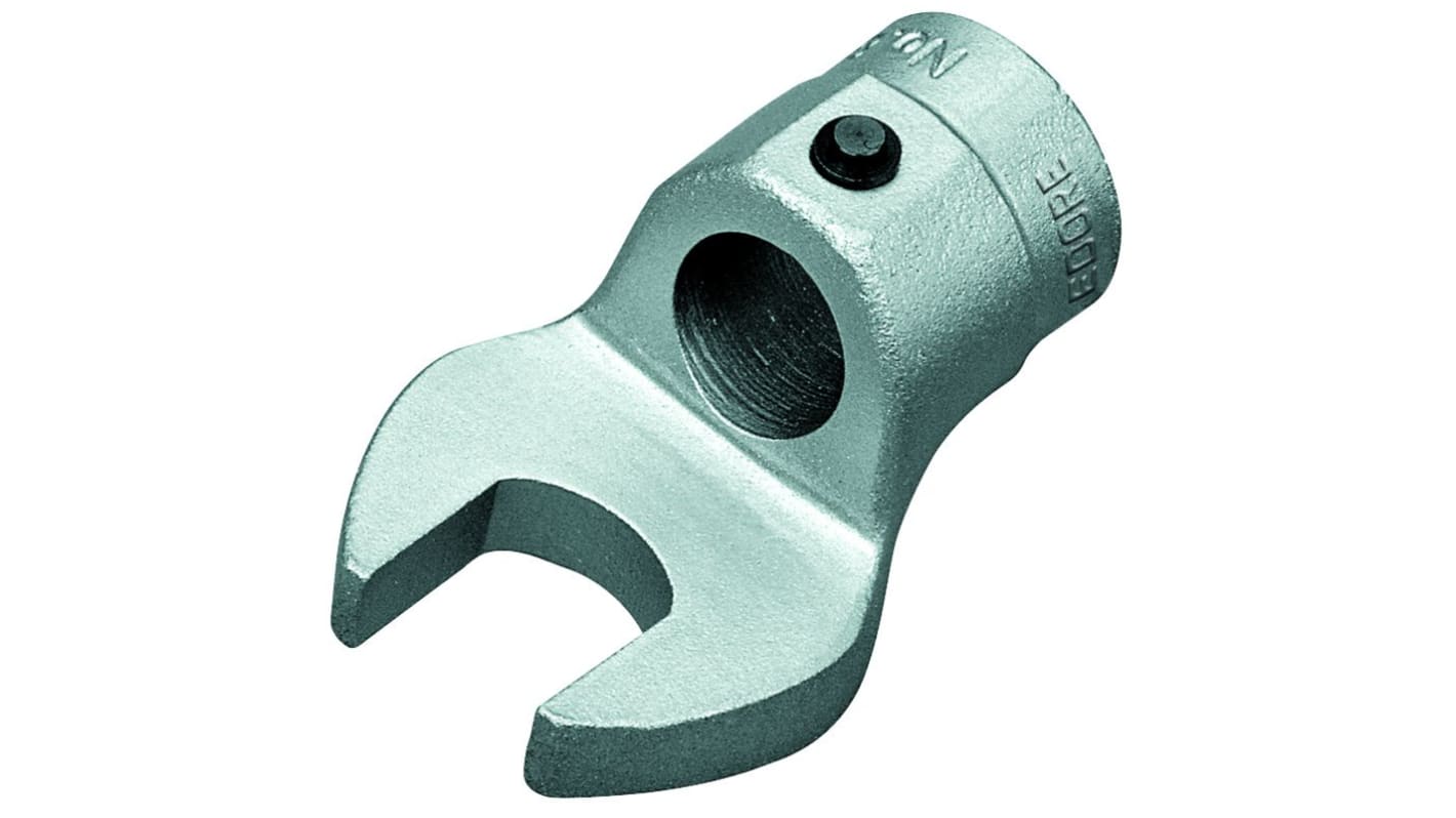 Gedore 8791 Series Open Ended Insert Spanner Head, 17 mm, Chrome Finish