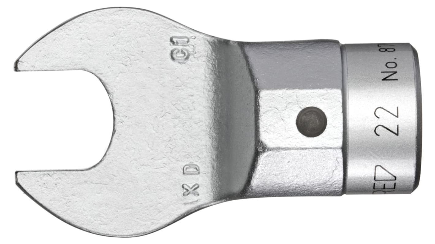 Gedore 8795 Series Open Ended Insert Spanner Head, 36 mm, Chrome Finish