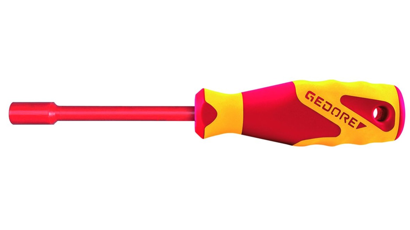 1747118 Gedore Hexagon Nut Driver, 8 mm Tip, VDE/1000V, 245 mm