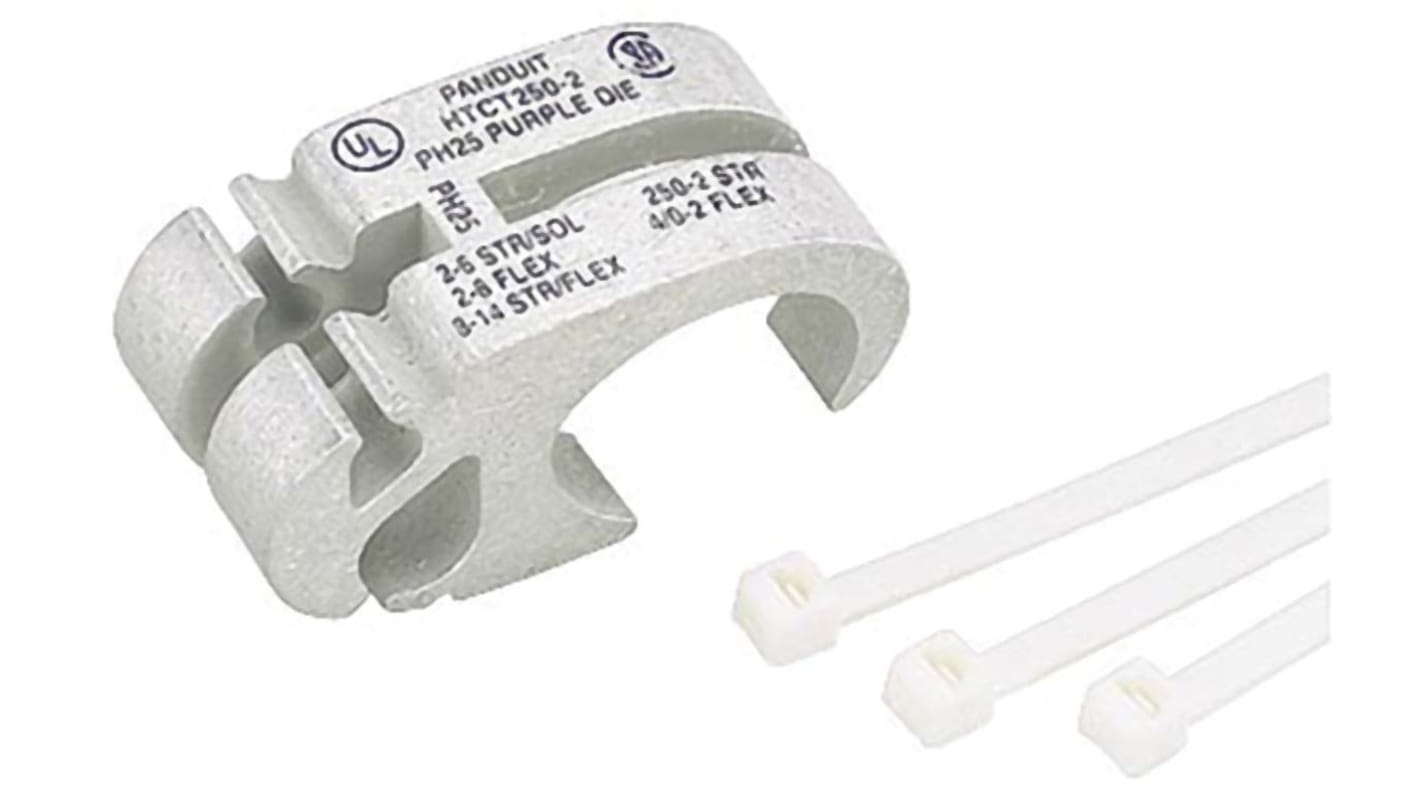 Panduit, HTCT Splice Connector, Silver, Tin 2 AWG