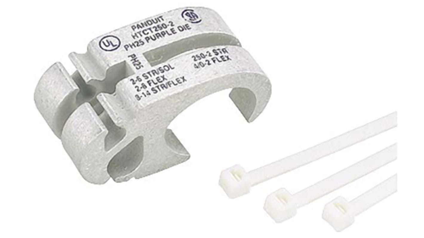 Panduit, HTCT Wire Splice Connector, Silver, Tin 14 → 8 AWG, 6 → 2 AWG