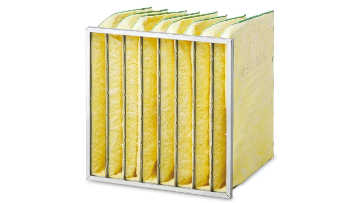 Lot De 4 Filtres à Air De Poche Camfil Hi-Flo MERV 14 - Référence 401775A30 - Jaune - Neuf