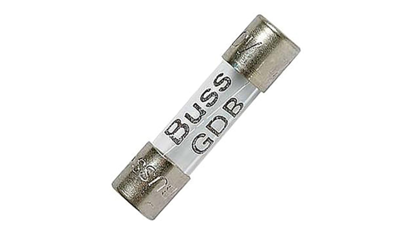 Cooper Bussmann 1.6A F Glass Cartridge Fuse, 5 x 20mm