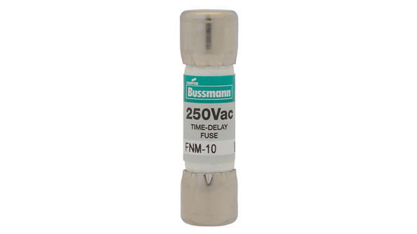 Cooper Bussmann 2A T Melamine Cartridge Fuse, 10 x 38mm