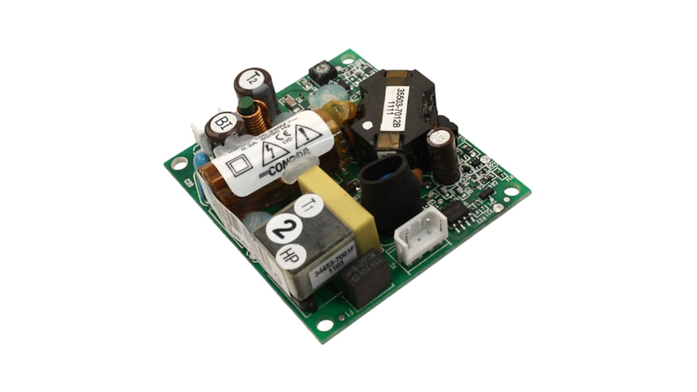 SL POWER CONDOR Switching Power Supply, GSM11-24AAG, 24V dc, 11W, 1 Output, 85 → 264V ac Input Voltage