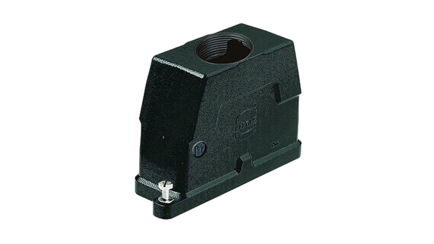 Carcasa para conector industrial con entrada lateral HARTING serie Han HPR tamaño 16 B, con rosca M40