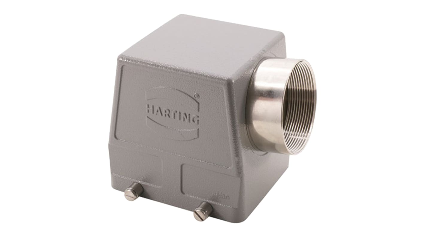 Carcasa para conector industrial con entrada lateral HARTING serie Han B tamaño 32B, con rosca PG42