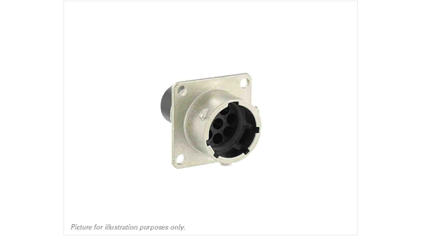 Souriau UT0 12 Rundsteckverbinder Stecker 8-polig / 13.0A Flanschmontage, Crimpanschluss IP68, IP69K