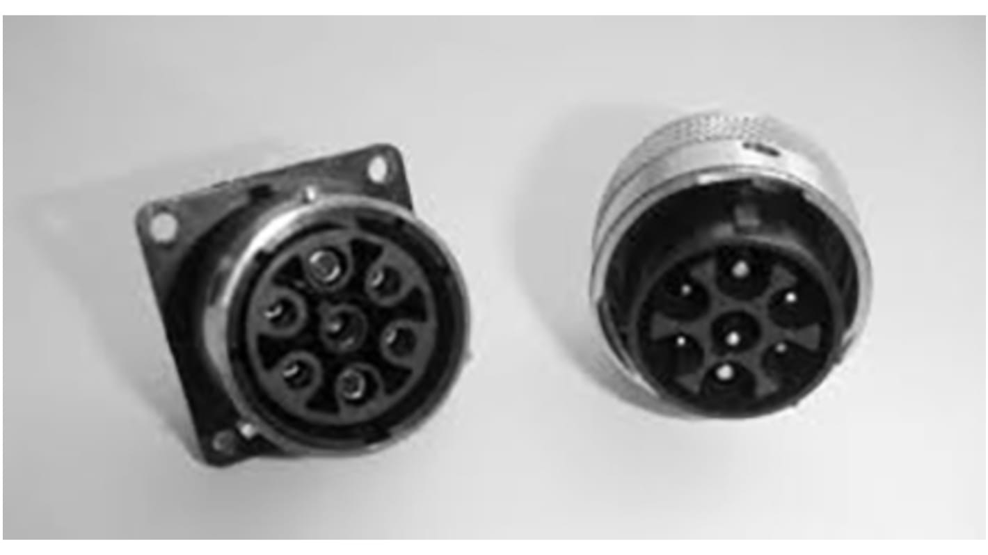 Souriau Connector, 11 Contacts, Flange Mount, Plug, Male, IP65, UTG Series