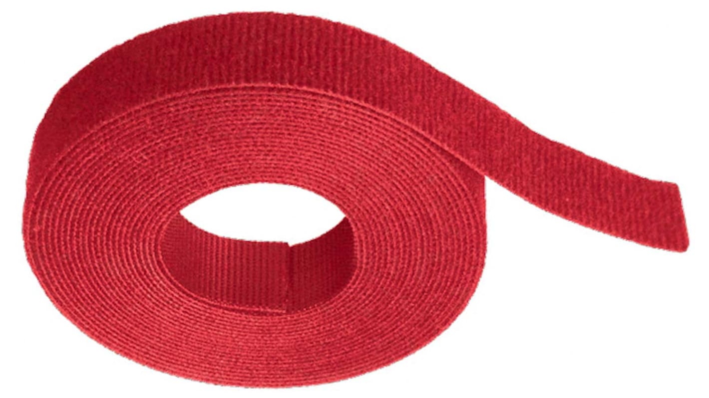 Cinta de sujeción Panduit HLM de Nylon (Bucle), PE (Gancho) Rojo, 4.6m x 8,4 mm