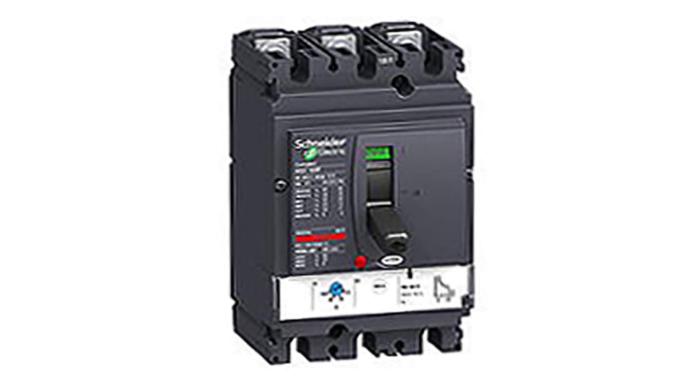 Schneider Electric, NSX Range MCCB Molded Case Circuit Breaker 100 A, Breaking Capacity 85 kA, Fixed Mount