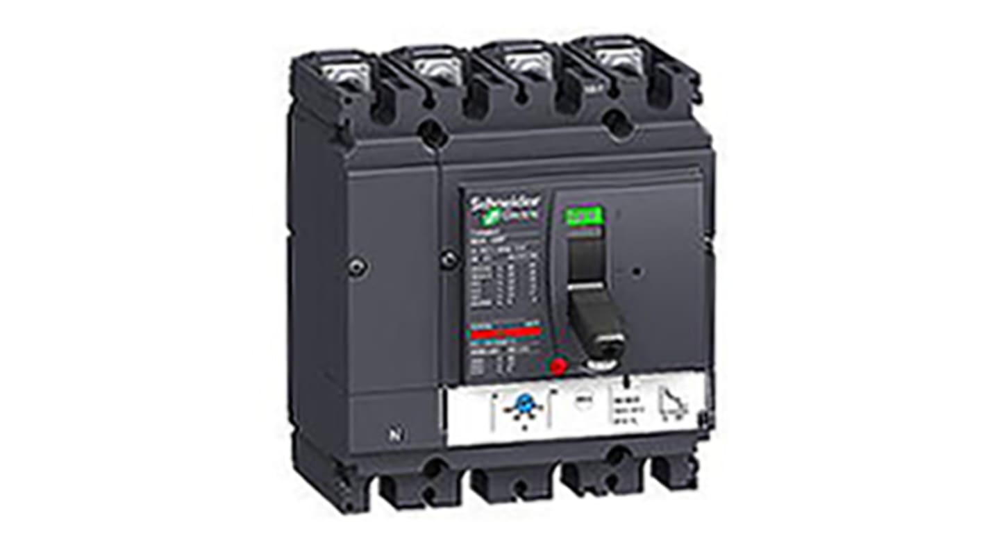 MCCB Schneider Electric, 4 Polos, 100A, Capacidad de Ruptura 100 kA, Gama NSX, LV4