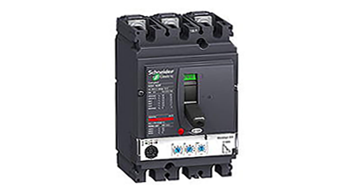 Schneider Electric LV4, Leistungsschalter MCCB 3-polig, 100A / Abschaltvermögen 100 kA 690V, Fest, L. 161mm