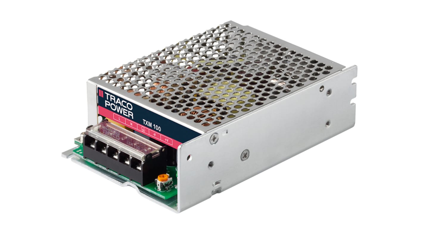 TRACOPOWER Switching Power Supply, TXM 100115, 15V dc, 6.7A, 100W, 1
