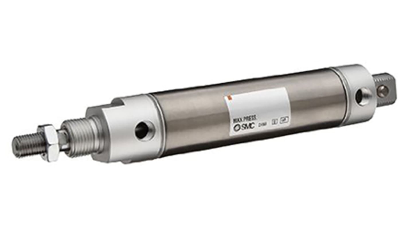 SMC Pneumatic Piston Rod Cylinder - 3/4in Bore, 38.1mm Stroke, NCM Series, Double Acting