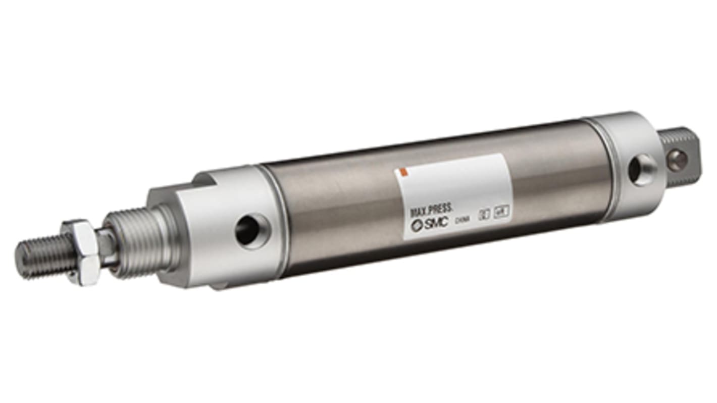 SMC Pneumatic Piston Rod Cylinder - 3/4in Bore, 12.7mm Stroke, NCM Series, Single Acting
