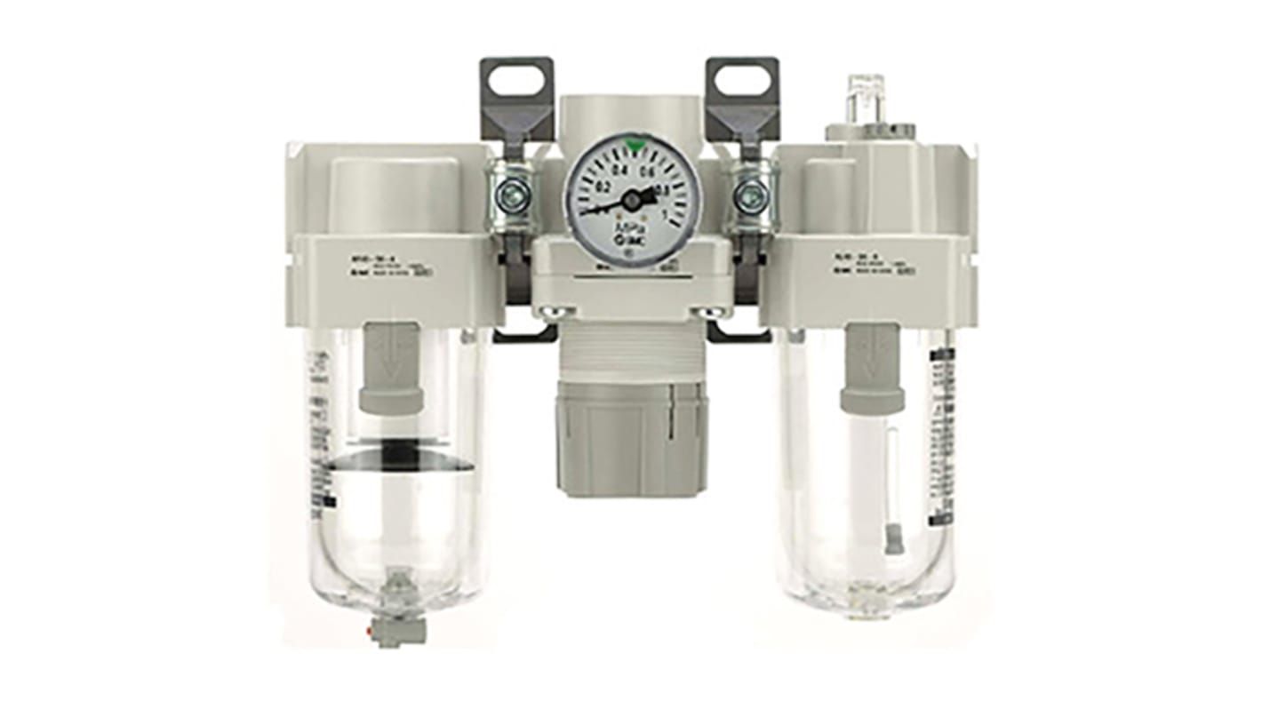 Lubricador de regulador de filtro de aire, SMC AC40-N06-Z-A, NPT 3/4, -5°C, +60°C