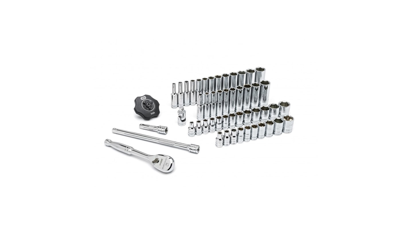 80300P GearWrench 51Piece Imperial, Metric 1/4 in Deep Socket