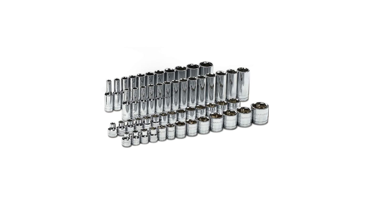 80550P GearWrench 56Piece Imperial, Metric 3/8 in Deep Socket